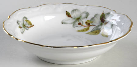 Dogwood (Scalloped, Rim) Fruit/Dessert (Sauce) Bowl