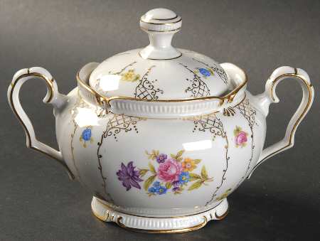 Dresd Sugar Bowl & Lid
