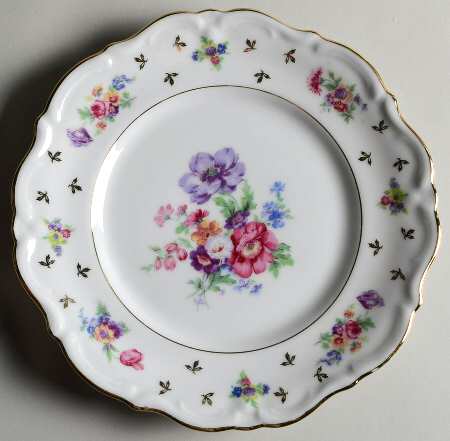 Dresden Rose Salad Plate