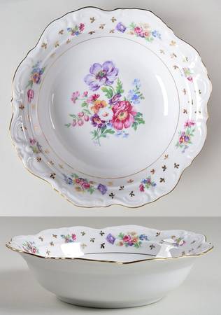Dresden Rose 9" Round Vegetable Bowl