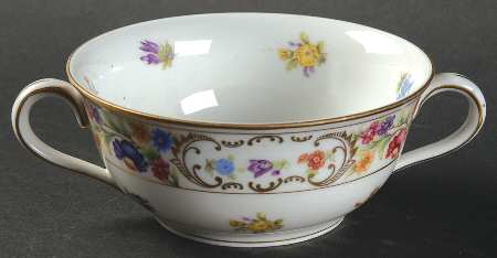 Dresden Rich Flat Cream Soup Bowl