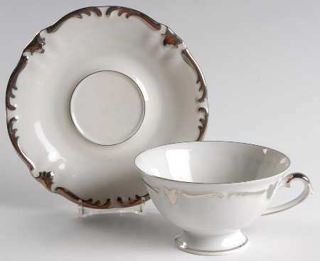 Empire Footed Cup & Saucer Set