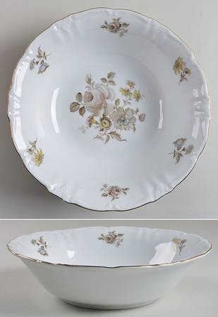 Empress (Gold Trim) 9" Round Vegetable Bowl