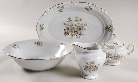 Empress (Gold Trim) 5 Piece Hostess Set