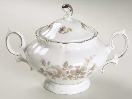 Empress (Platinum Trim) Sugar Bowl & Lid