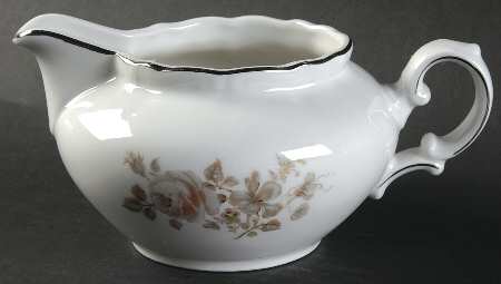 Empress (Platinum Trim) Round Gravy Boat