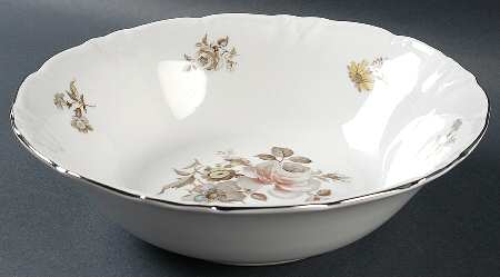 Empress (Platinum Trim) 9" Round Vegetable Bowl
