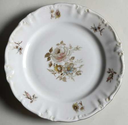Empress (Platinum Trim) Salad Plate