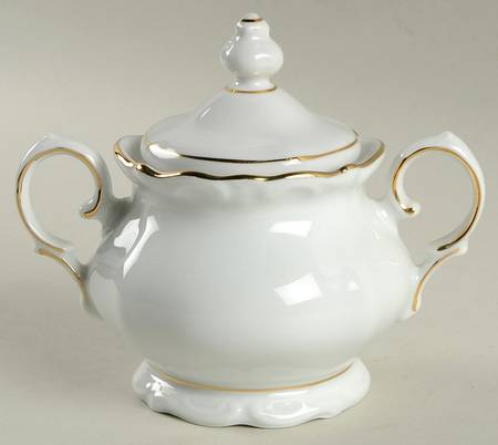 Golden Grail Sugar Bowl & Lid