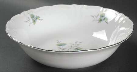 Green Ming (Platinum) 9" Round Vegetable Bowl
