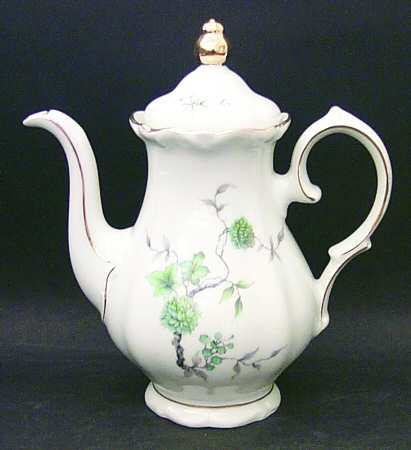 Green Ming (Gold) Mini Coffee Pot & Lid
