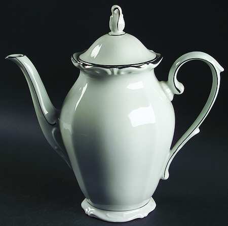 Heirloom Platinum Coffee Pot & Lid
