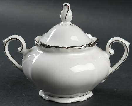 Heirloom Platinum Sugar Bowl & Lid