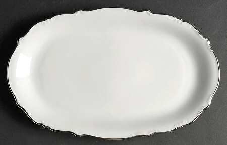 Heirloom Platinum 13" Oval Serving Platter