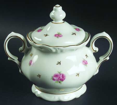 Heritage (Rosebuds) Sugar Bowl & Lid