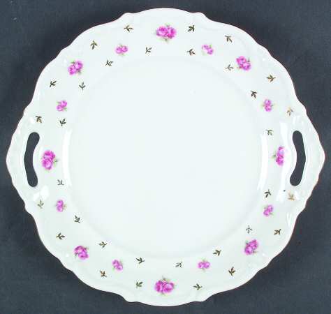 Heritage (Rosebuds) Handled Cake Plate