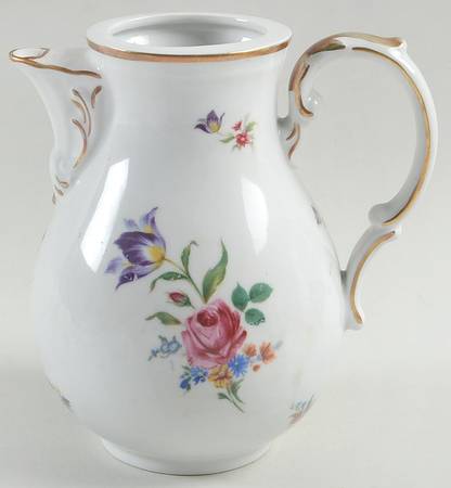 Meissen Gardens Bayreuth Coffee Pot No Lid