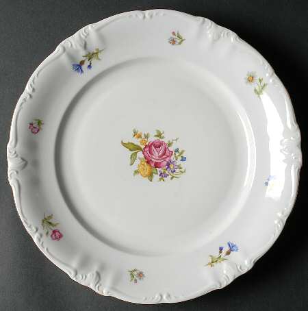 Mignon (Gold Backstamp, Scalloped) 12" Chop Plate (Round Platter)