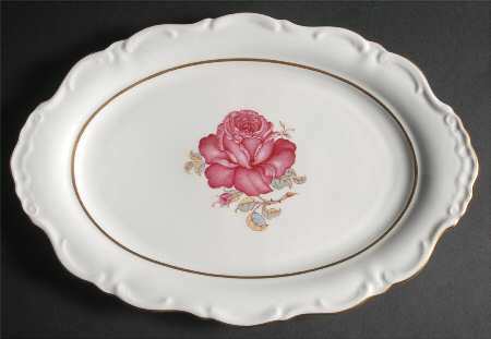 Minuet 15" Oval Serving Platter