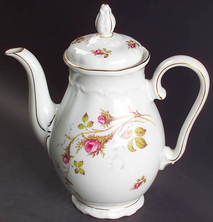 Moss Rose Coffee Pot & Lid