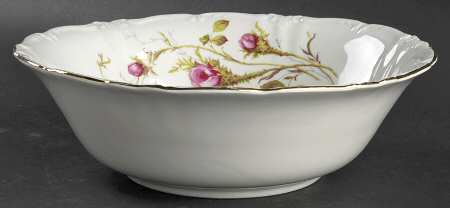 Moss Rose 10" Round Vegetable Bowl