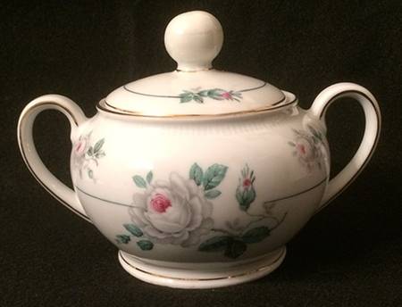 Rose Mist Sugar Bowl & Lid