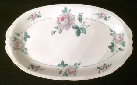 Rose Mist 13" Oval Serving Platter