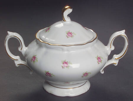 Rosebud (Rim Shape) Sugar Bowl & Lid
