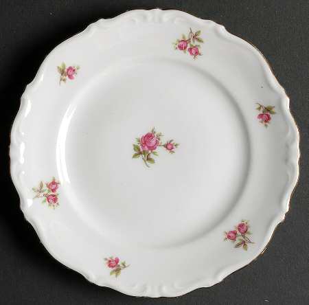 Rosebud (Rim Shape) Bread & Butter Plate