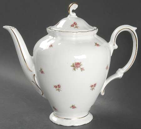 Rosebud (Rim Shape) Coffee Pot & Lid
