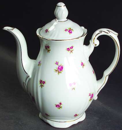 Spring Roses (Swirl) Coffee Pot & Lid
