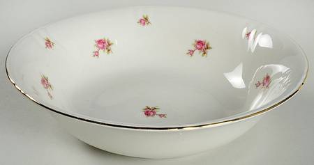 Spring Roses (Swirl) 9" Round Vegetable Bowl