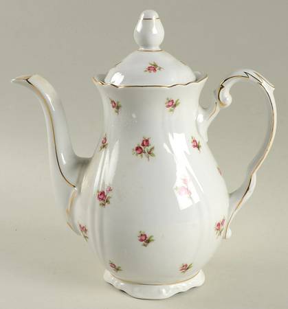 Spring Roses (Swirl) Small Coffee Pot & Lid
