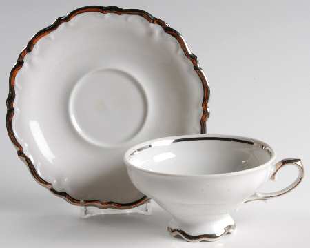 Footed Cup & Saucer Set