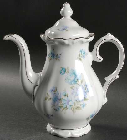 Tivoli (Scallop, Scroll Fan Edge) Coffee Pot & Lid
