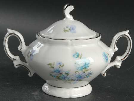 Tivoli (Scallop, Scroll Fan Edge) Sugar Bowl & Lid