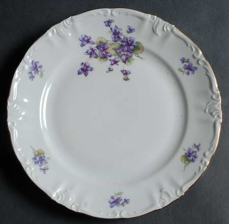 Violets Salad Plate