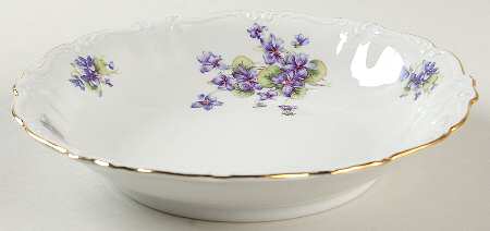 Violets Coupe Soup Bowl