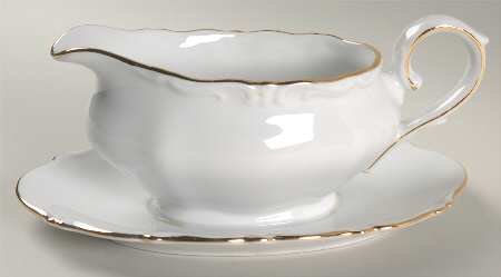 WIG107 Gravy Boat with Attached Underplate