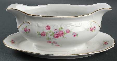 Rosalie Gravy Boat with Attached Underplate