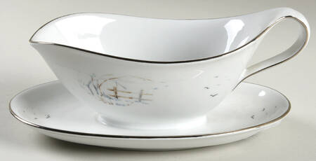 WIG12 Gravy Boat with Attached Underplate