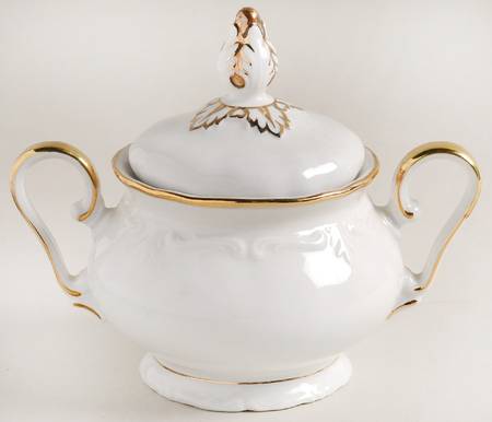 Heirloom Gold Sugar Bowl & Lid