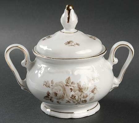 Grand Rose Sugar Bowl & Lid