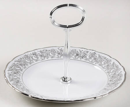 WIG26 Round Serving Plate with Center Handle (Dp) Hc