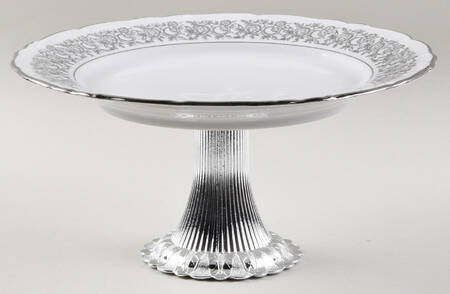 WIG26 Cake Stand with 4"-5" Metal Pedestal  Hc