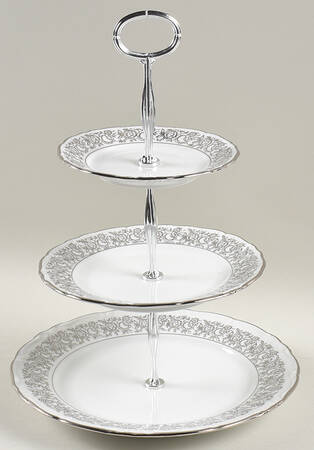 WIG26 13 7/8"-14 1/4" 3-Tiered Serving Tray(DP,SP,BB) HC