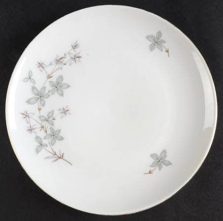 Gray Leaf Salad Plate