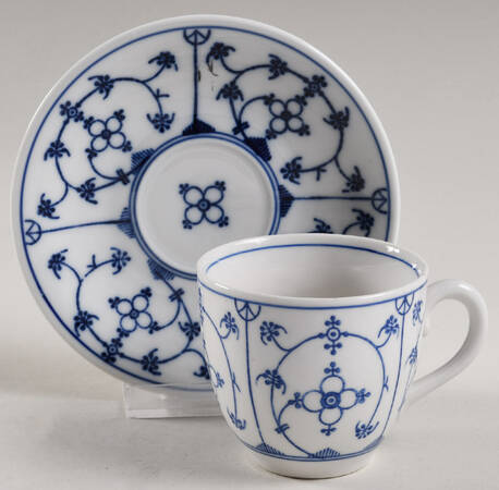 Strawflower (Smooth) Flat Demitasse Cup & Saucer Set