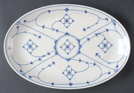 Strawflower (Smooth) 14" Oval Serving Platter