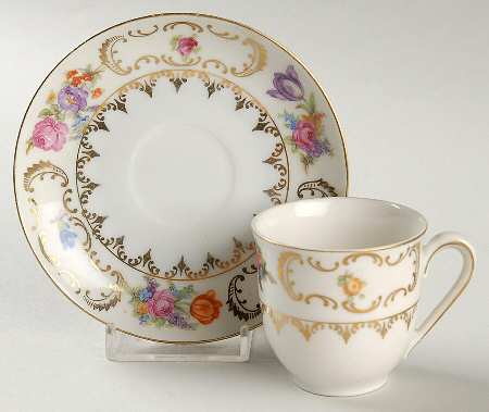 WIG40 Flat Demitasse Cup & Saucer Set